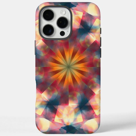 Prismatische caleidoscopische psychedelische manda Case-Mate iPhone case (Achterkant)