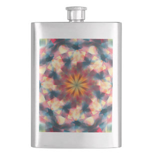 Prismatische caleidoscopische psychedelische manda flacon