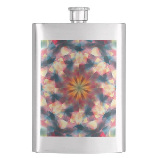 Prismatische caleidoscopische psychedelische manda flacon (Voorkant)