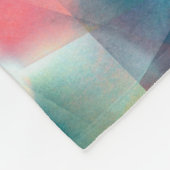 Prismatische caleidoscopische psychedelische manda fleece deken (Hoek)
