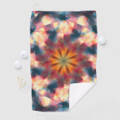 Prismatische caleidoscopische psychedelische manda golfhanddoek (Insitu)