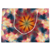 Prismatische caleidoscopische psychedelische manda groot cadeauzakje (Voorkant)