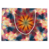 Prismatische caleidoscopische psychedelische manda groot cadeauzakje (Achterkant)