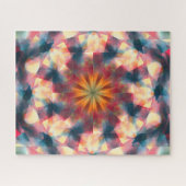 Prismatische caleidoscopische psychedelische manda legpuzzel (Horizontaal)