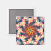 Prismatische caleidoscopische psychedelische manda magneet (Voorkant / Achterkant)