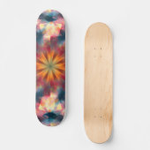 Prismatische caleidoscopische psychedelische manda persoonlijk skateboard (Voorkant)