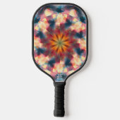 Prismatische caleidoscopische psychedelische manda pickleball paddle (Achterkant)
