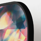 Prismatische caleidoscopische psychedelische manda pickleball paddle (Links Detail)