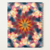 Prismatische caleidoscopische psychedelische manda planner (Achterkant)