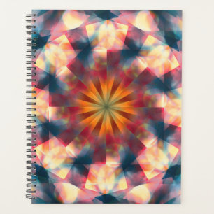 Prismatische caleidoscopische psychedelische manda planner