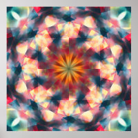 Prismatische caleidoscopische psychedelische manda