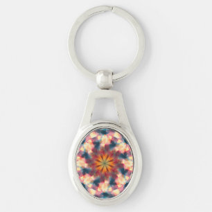 Prismatische caleidoscopische psychedelische manda sleutelhanger