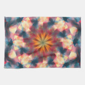 Prismatische caleidoscopische psychedelische manda theedoek (Horizontaal)