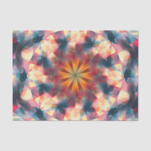 Prismatische caleidoscopische psychedelische manda tissuepapier