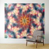 Prismatische caleidoscopische psychedelische manda wandkleed (In Situ (horizontaal))