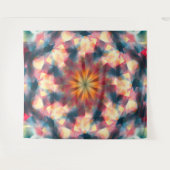 Prismatische caleidoscopische psychedelische manda wandkleed (Voorkant (horizontaal))