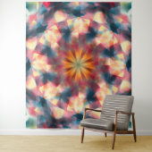 Prismatische caleidoscopische psychedelische manda wandkleed (In situ)