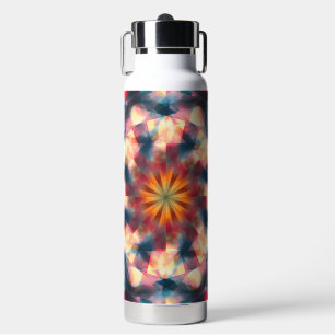 Prismatische caleidoscopische psychedelische manda waterfles