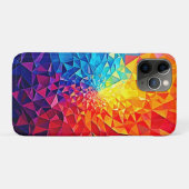 Prismatische Chaos Digitale Rasterontwerp Case-Mate iPhone Case (Achterkant (horizontaal))