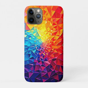Prismatische Chaos Digitale Rasterontwerp Case-Mate iPhone Case