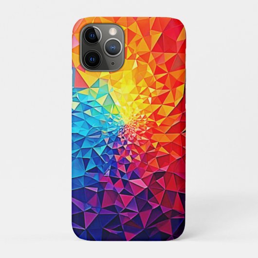Prismatische Chaos Digitale Rasterontwerp Case-Mate iPhone Case (Achterkant)