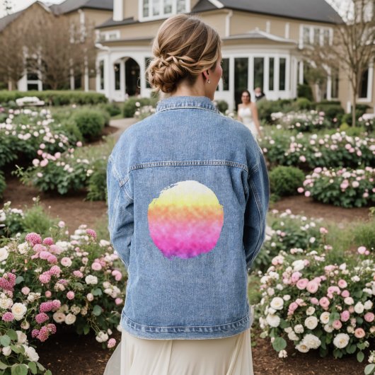 Prismatische Dageraad Denim Jacket (Huwelijk Achterkant)