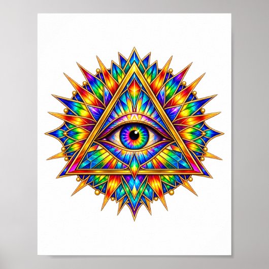Prismatische Dawn Eye Poster (Voorkant)