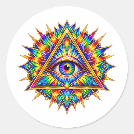 Prismatische Dawn Eye Sticker (Voorkant)