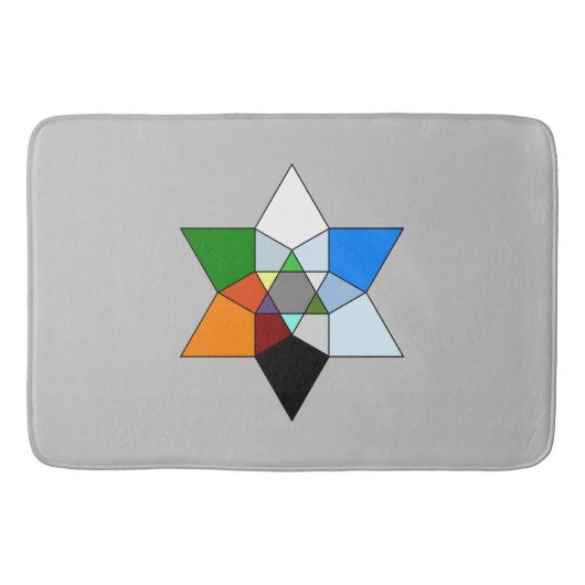 Prismatische fractal Bath Mat (Voorkant)