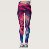 "Prismatische fractale Leggings" Leggings (Voorkant)