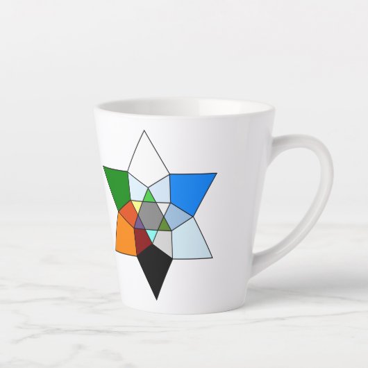 Prismatische fractale Mok (Rechts)