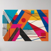 prismatische geometrische burst poster (Voorkant)