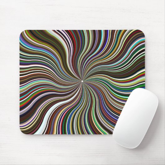 Prismatische golven beginnen barst muismat (Met muis)
