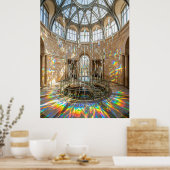 Prismatische Licht Atrium Hal Poster (Keuken)