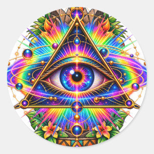 Prismatische Orbit Oog Sticker