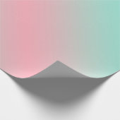 Prismatische pastelroze munt paarse droomgradiënt cadeaupapier (Hoek)