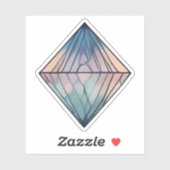 Prismatische reflecties: Abstracte geometrische di Sticker (Vel)