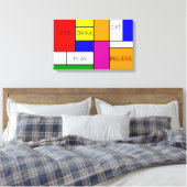 Prismatische samenstelling 1 Neoplastiek De Stijl Canvas Afdruk (Insitu (Slaapkamer))