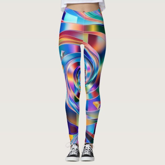 Prismatische Spiraal Symfonie Leggings (Voorkant)