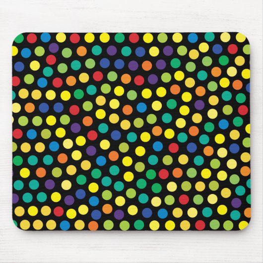 Prismatische Stippen Achtergrond Muismat (Voorkant)