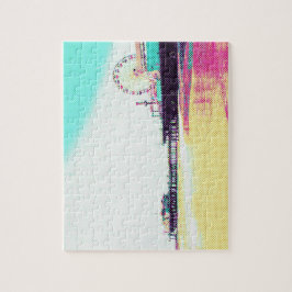 Prismatische Stippen Santa Monica Pier Legpuzzel