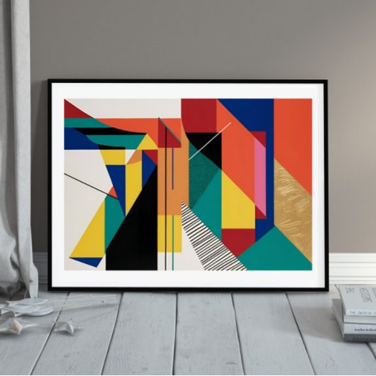 Prismatische structuur poster