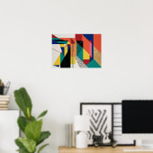 Prismatische structuur poster (Thuiskantoor)