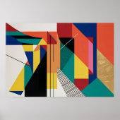 Prismatische structuur poster (Voorkant)