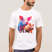 Prismatische Varkens T-shirt (Voorkant)