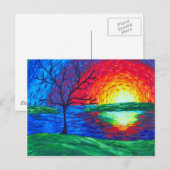 Prismatische zon briefkaart (Voorkant / Achterkant)