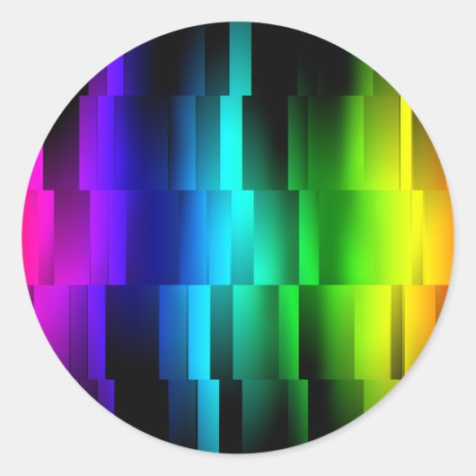 Prismfracties Ronde Sticker (Voorkant)