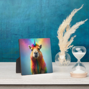 Prismhorn: De Regenboog Capybaraicorn, Fotoplaat