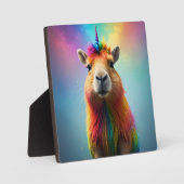Prismhorn: De Regenboog Capybaraicorn, Fotoplaat (Voorkant)