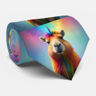 Prismhorn: De regenboog Capybaraicorn Stropdas